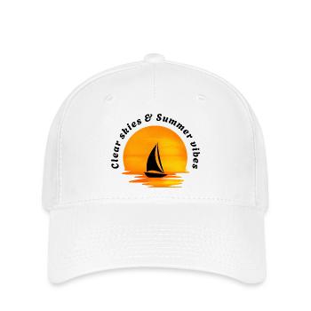 Klarer Himmel & Sommerstimmung - Flexfit Cap - Weiß - Vorne