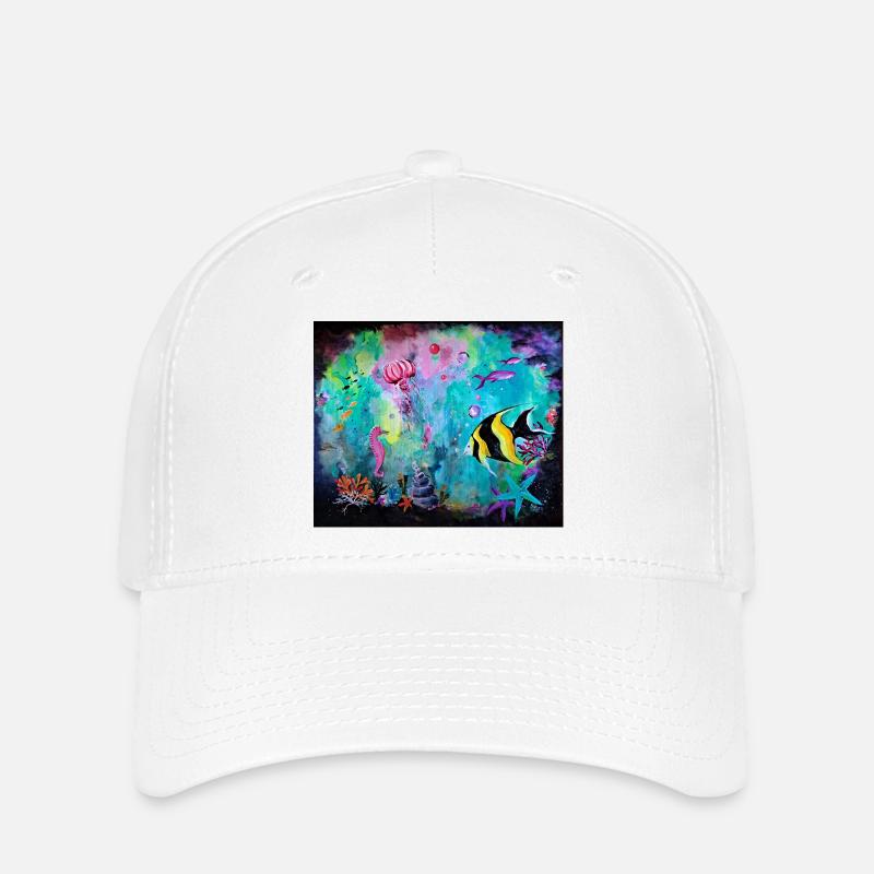 Korallenriff - Flexfit Cap - Weiß