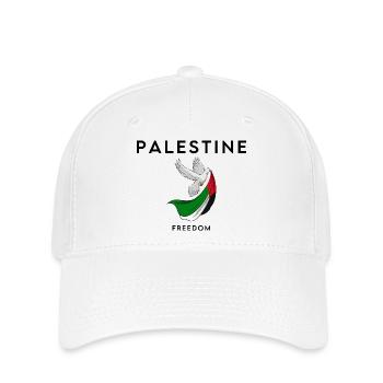 Freies Palästina, palästinensischer Stolz - Flexfit Cap - Weiß - Vorne