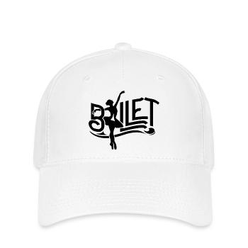 ballet - Casquette Flexfit - blanc - Devant