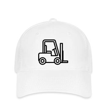 Chariot élévateur - Casquette Flexfit - blanc - Devant