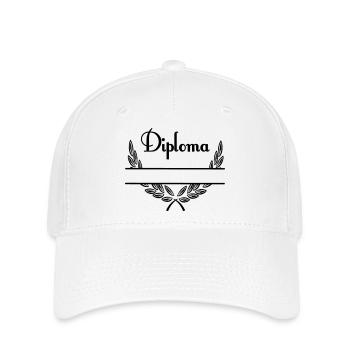 Diplôme – Espace de noms - Casquette Flexfit - blanc - Devant