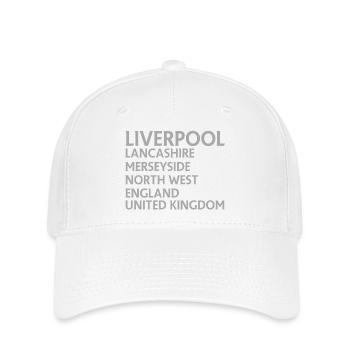 Liverpool – England Textdesign - Flexfit Cap - Weiß - Vorne