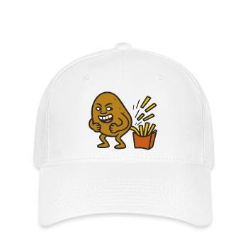 Potato Pooping - Flexfit Cap - Weiß - Vorne