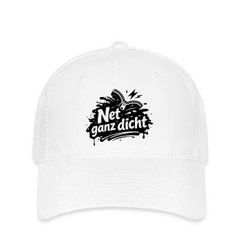 Net ganz dicht - Flexfit Cap - Weiß - Vorne
