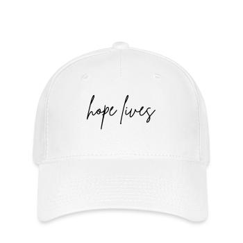 hope lives - Flexfit Cap - Weiß - Vorne