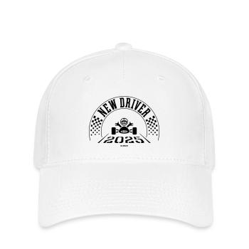 New Driver 2025 (Driving Licence / Black) - Flexfit Cap - white - Front