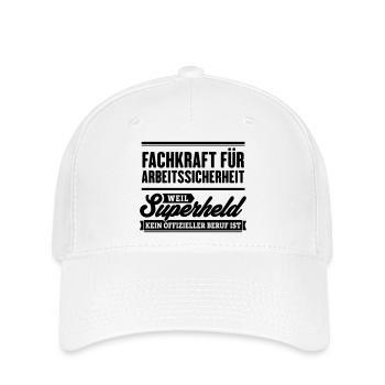 Superheld Fachkraft Arbeitssicherheit - Flexfit Cap - Weiß - Vorne