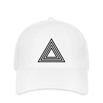 triangle_form - Flexfit Cap - Weiß - Vorne