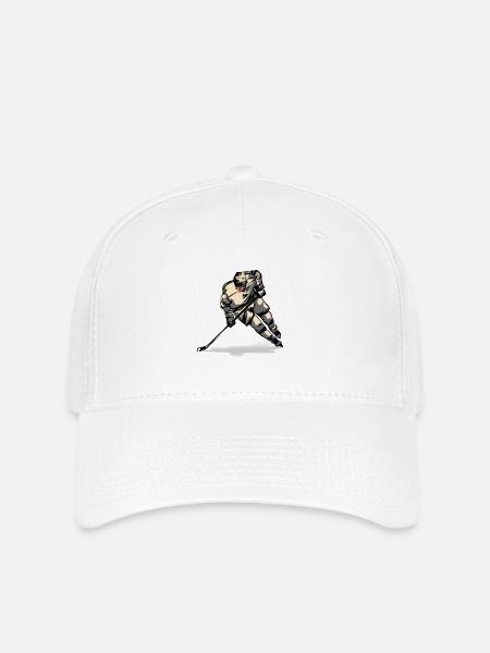 Eishockey - Flexfit Cap - Weiß