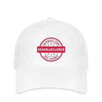 Rennradfahrer Radfahren Radfahrer Radfahrerin - Flexfit Cap - Weiß - Vorne