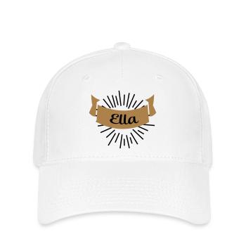ella - Flexfit Cap - Weiß - Vorne