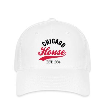 Chicago house est. 1984 - Flexfit Cap - white - Front