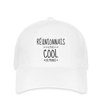 Réunion / 974 / Réunionnais / Réunionnaise - Casquette Flexfit - blanc - Devant