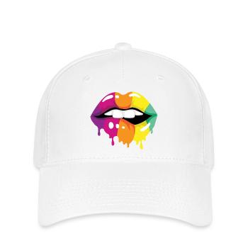Coloured Lips - Flexfit Cap - white - Front