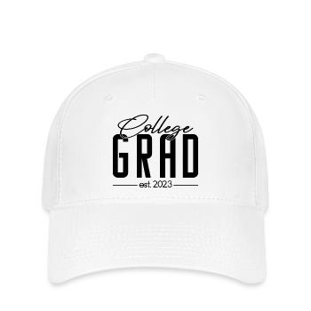 College Grad Est. 2023 Soirée de remise des diplômes - Casquette Flexfit - blanc - Devant