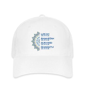 Mandala Mantra Yoga Fashion Design Shirt Gift - Flexfit Cap - white - Front