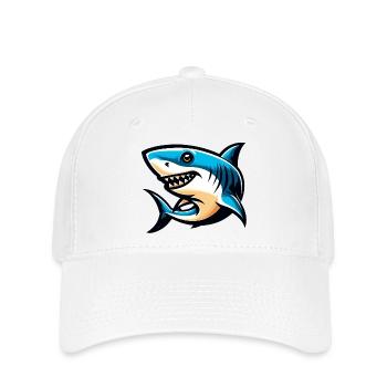 White Shark - Flexfit Cap - white - Front