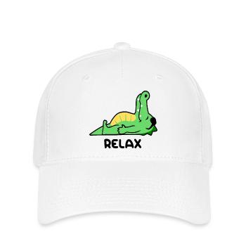 Crocodile relax - Casquette Flexfit - blanc - Devant
