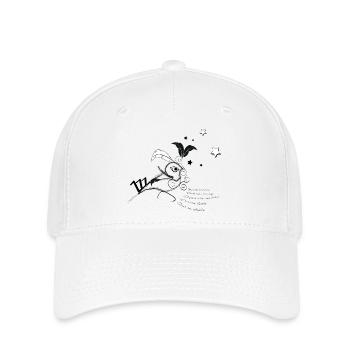 El Zozio Vogel-Poet - Flexfit Cap - Weiß - Vorne