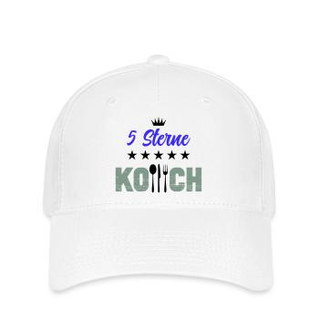 Chef 5 étoiles - Casquette Flexfit - blanc - Devant