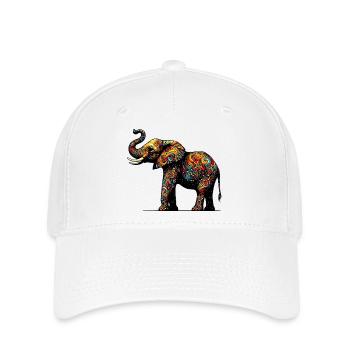 Elephant - Flexfit Cap - white - Front
