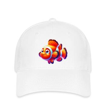 Clownfisch - Flexfit Cap - Weiß - Vorne