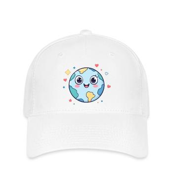 Erde - Flexfit Cap - Weiß - Vorne