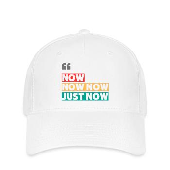 now now - Flexfit Cap - white - Front