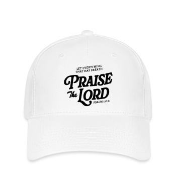 praise the lord - Flexfit Cap - white - Front