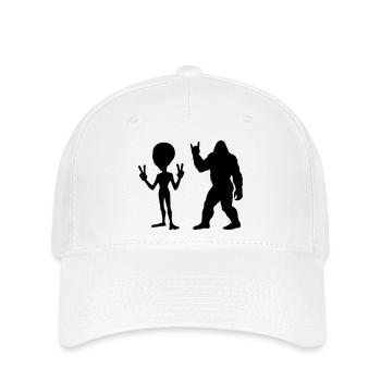 Défilé de silhouettes familiales - Casquette Flexfit - blanc - Devant