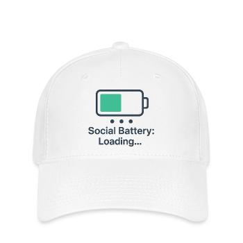 Digitale Ladeanimation auf T-Shirt - Flexfit Cap - Weiß - Vorne