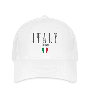 Ursprünglich aus Italien, geboren in Italien - Flexfit Cap - Weiß - Vorne