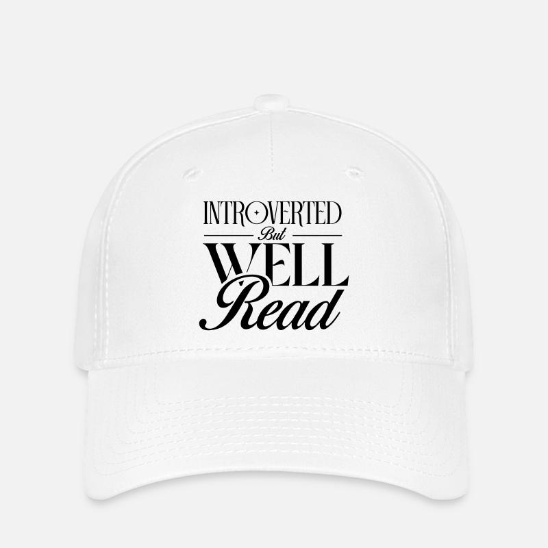 Introverti mais cultivé - Casquette Flexfit - blanc