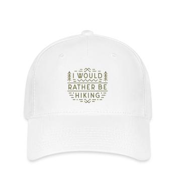 Citations humoristiques sur la randonnée, esthétique verte pour les randonneurs - Casquette Flexfit - blanc - Devant