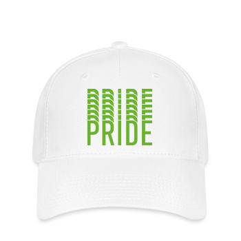 Conception du texte Lime Green Pride - Casquette Flexfit - blanc - Devant