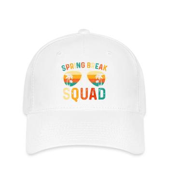 Spring Break Squad Girls Trip Beach Cruise 2026 - Flexfit Cap - Weiß - Vorne