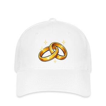 Eheringe Goldringe - Flexfit Cap - Weiß - Vorne