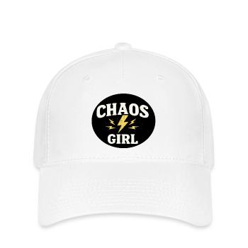 Chaos Girl - Flexfit Cap - Weiß - Vorne