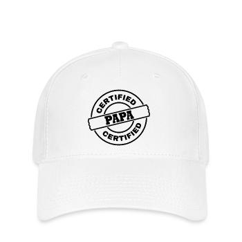 Papa - Flexfit Cap - white - Front