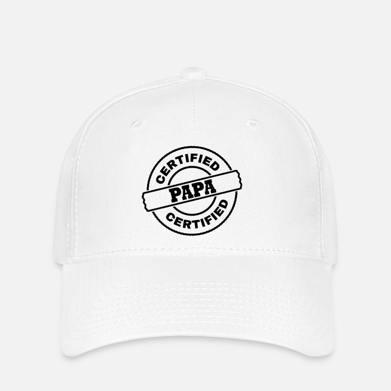 Papa - Casquette Flexfit - blanc