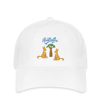 Australien - Flexfit Cap - Weiß - Vorne