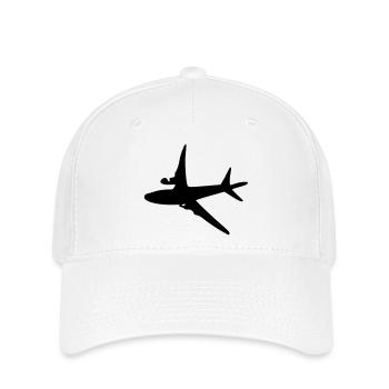 Flugzeug -6 - Flexfit Cap - Weiß - Vorne