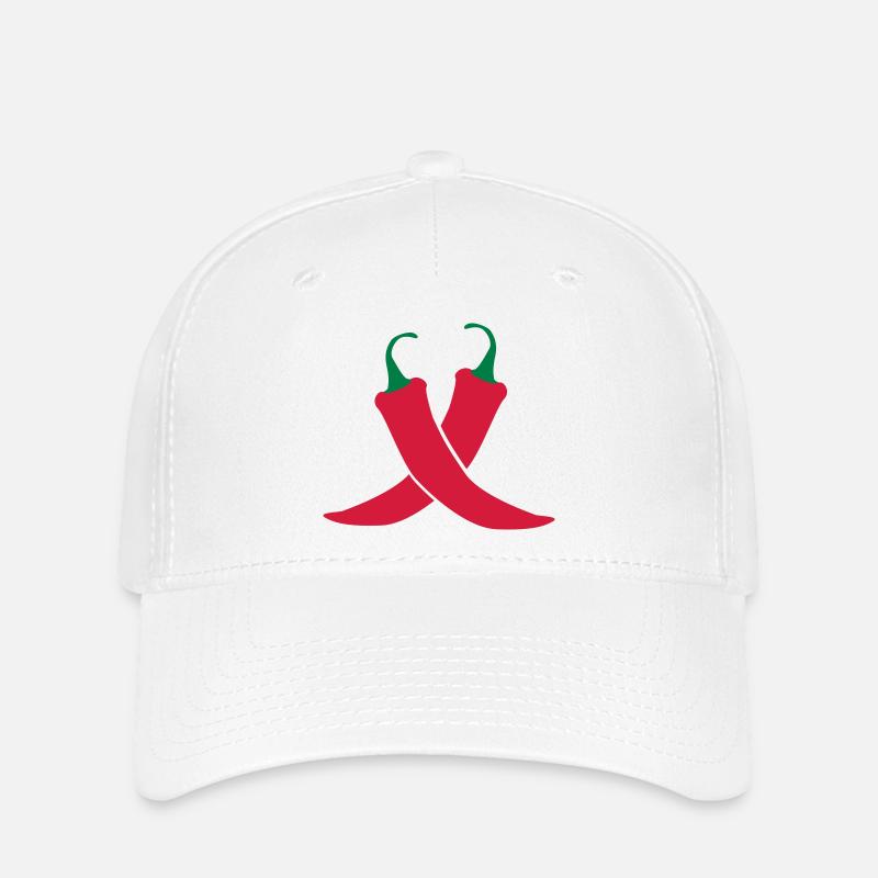 Chilli - Flexfit Cap - white