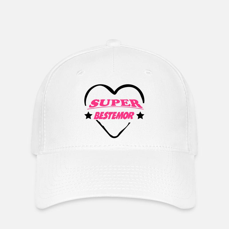 Super bestemor - Flexfit Cap - white