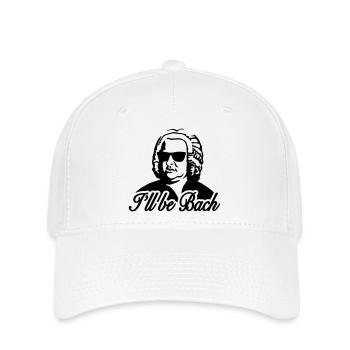 I'll be bach 2b - Casquette Flexfit - blanc - Devant