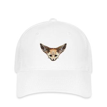 fuchskleidung mädchen, Wüstenfuchs gesicht - Flexfit Cap - Weiß - Vorne