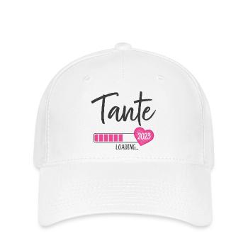 Tante Loading 2023 Herz Nichte Mädchen - Flexfit Cap - Weiß - Vorne