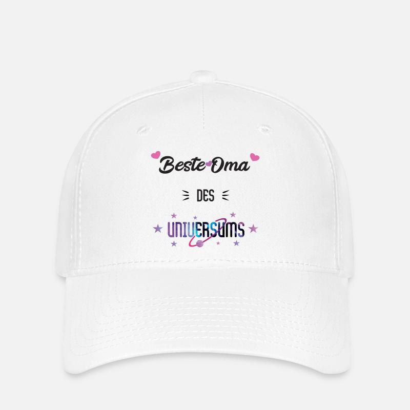 Oma des Universums - Flexfit Cap - Weiß