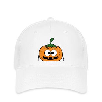 Kürbis Halloween - Flexfit Cap - Weiß - Vorne